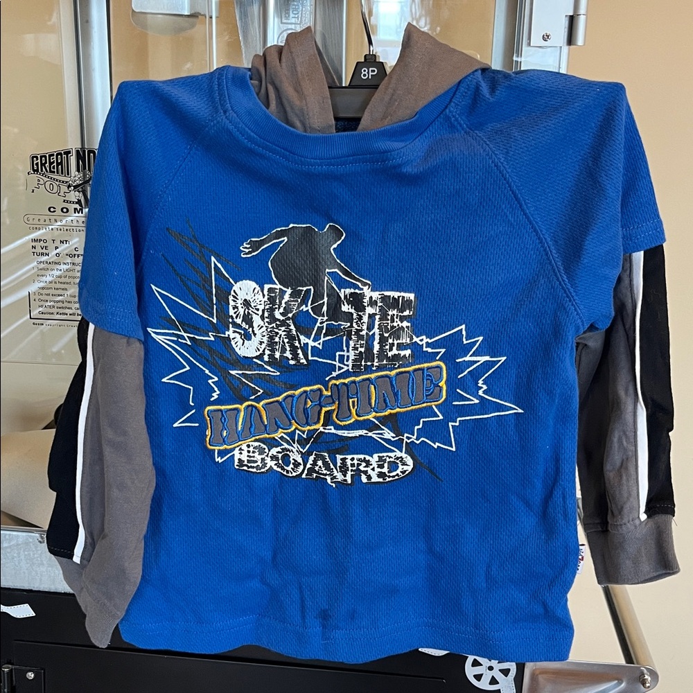Royal Blue Hoodie Skateboarding Boys 4T New